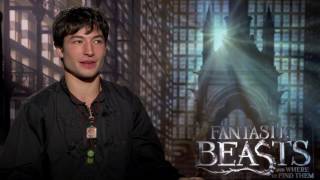 FANTASTIC BEASTS Backstage with Ezra Miller [upl. by Aneleiram]