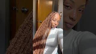 Dyeing my hair copper brown 🍂 copper hair copper haircolor hairtransformation locsjourney [upl. by Grannias]