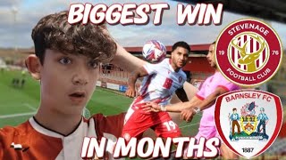 STEVENAGES MOST UNEXPECTED WIN  Stevenage FC vs Barnsley FC [upl. by Sikko426]