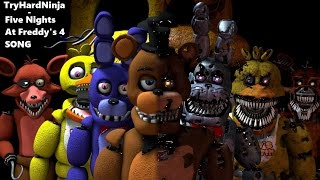 SFM FNAF Five Nights at Freddys 4 SONG by TryHardNinja [upl. by Hannus]