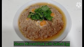 Steam Minced Pork with Salted Egg [upl. by Ylrevaw]