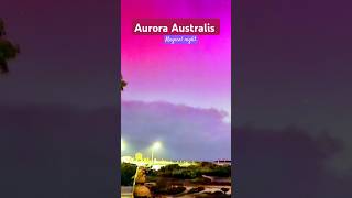 Aurora lights in australiaauroraaustralisincredibleviewsouthernlightsbreathtakingviewssubscribe [upl. by Amora]