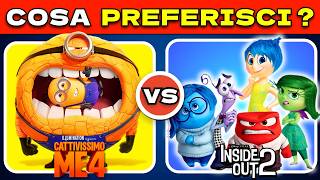 COSA PREFERISCI Inside Out 2 VS Cattivissimo Me 4 [upl. by Deyas]