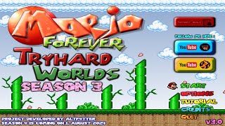 Mario Forever Tryhard Worlds by AltF4tter  World 3 Walkthrough RELEASE [upl. by Symon]