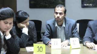 Group Discussion  Shriram College of Commerce at Wave Infratech 21st Nov2014 [upl. by Aninad]