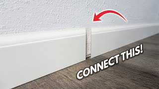 How To Get Perfect Invisible Seams Joining Baseboard Trim And Moulding Like A Pro  Scarf Joint [upl. by Worra564]