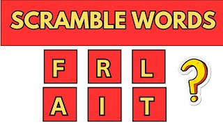 Scrambled Word 6 Letter Quiz  Scramble Words Game  Brain Buzz [upl. by Darren]