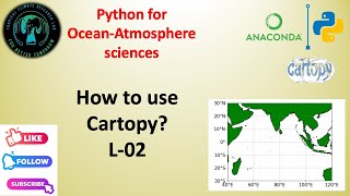 Customized Cartopy Plot in python L02  Python for Beginners in OceanAtmospheric Sciences [upl. by Benedic]