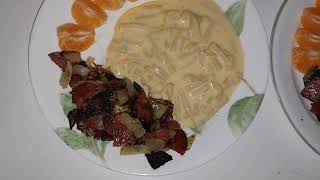 Frugal Mystery Meal comfort food 😋 HerkimerAtRandomYoutubecom [upl. by Derfniw]