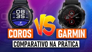 Coros x Garmin  Comparativo na Prática [upl. by Atil]