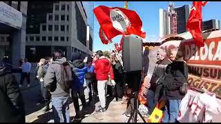 Napoli la protesta dei lavoratori della Logista di Maddaloni [upl. by Marlowe]