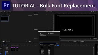 Premiere Pro Tutorial  Bulk Font Replacement [upl. by Eachern]