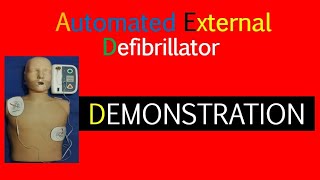 Automated External Defibrillator  Demonstration [upl. by Cyma]