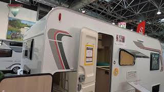 2021 Sterckeman Easy 470PE KIDS Interior Exterior Walkaround Dusseldorf Caravan Salon [upl. by Ahsets836]