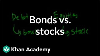 Bonds vs stocks  Stocks and bonds  Finance amp Capital Markets  Khan Academy [upl. by Ahseiyt]