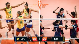 Unbelievable Victory Japan vs Brazil 31 Volleyball World Champ 2022 [upl. by Anitsirt]