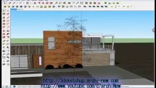 sketchup tutorial vray sketchup exterior [upl. by Myranda]