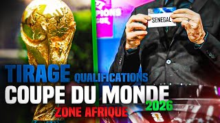 🔴TIRAGE QUALIFICATIONS COUPE DU MONDE 2026 ZONE AFRIQUE  SENEGAL  RD CONGO  ALGERIE  GUINEE [upl. by Avot]