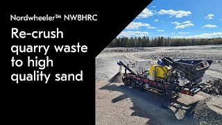 Metso Nordwheeler™ NW8HRC – turn waste to value with portable HRC 8™ crusher [upl. by Nodgnal]