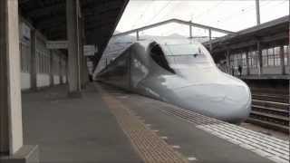 HD 三原駅 新幹線 通過＆発車 2013年2月8日 [upl. by Novanod]