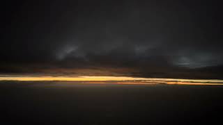 Fokker f100 cockpit view toward Beauty of sky during night flight over iran countryIRAN [upl. by Maite]