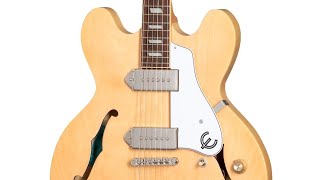 Epiphone Casino Hollowbody Natural Guitar Review [upl. by Irik]