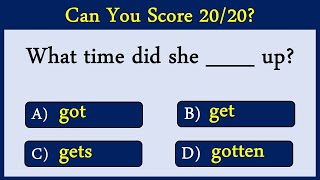 Mixed English Grammar Quiz CAN YOU SCORE 1010 [upl. by Yojenitsirk530]