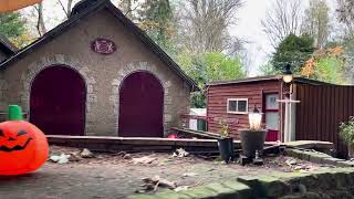 Miniature Railway with a spooky twist 👻😂 Poynton Garden Centre [upl. by Ydner]