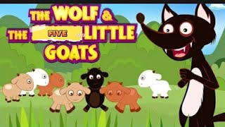 The Wolf and The FIVE Little Goats Story  Animated Stories For Kids  Full Story By KidS ug tv [upl. by Coffey888]