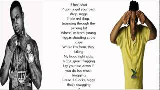 Gucci Mane amp Waka Flocka Ft YG Hootie quot15th amp The 1stquot LYRICS ON SCREEN [upl. by Assenej]