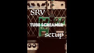 STEVIE RAY VAUGHAN  TUBE SCREAMER SETTINGS  SRV SETUP SECRETS [upl. by Reiche]