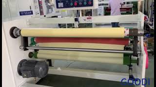 Single shaft 806 making paper tape adhesive tape rewinding machine [upl. by Edas]