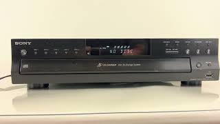 Sony CDPCE500 5 Disc CD Carousel Changer PLAYER 0471 [upl. by Jamilla]