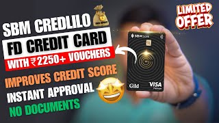 SBM Credlilio FD credit card  Best FD credit card 2024 [upl. by Ertnod]