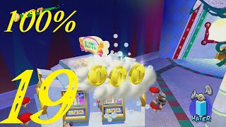 Sirena Beach 100Coin Shine  Super Mario Sunshine  76 quot1935quot No Commentary [upl. by Esinehc]