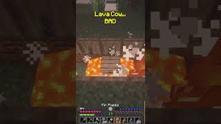 Lava Cow BAD💀 minecraft fromTheFog fyp viral gaming funny [upl. by Notecnirp]