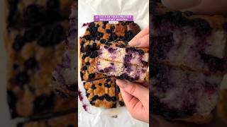 Healthy Blueberry Breakfast Bars💜 healthyrecipes highprotein breakfastideas [upl. by Grider]