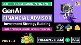 GenAI Financial Advisor  Building Investment Strategies using GenAI  LLM  RAG  Python Langchain [upl. by Michaelina276]