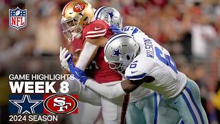 Dallas Cowboys vs San Francisco 49ers Game Highlights  NFL 2024 Season Week 8 [upl. by Darryn381]