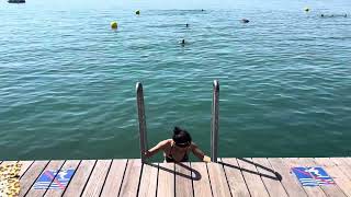 A swimming spot in Zug called seeliken summerinswitzerland zug oldtown swimmer [upl. by Bjorn801]