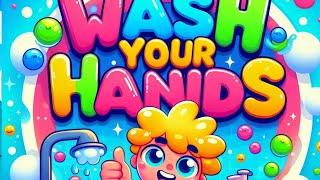 🧼 Wash Your Hands Song for Kids  Fun Handwashing Steps  Hygiene Learning Music 🚰 2 MIN SONG [upl. by Hardej]