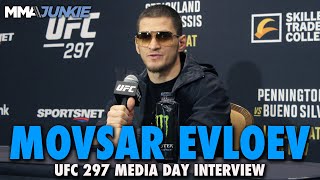 Movsar Evloev Thinks Max Holloway Will Struggle vs Justin Gaethje in BMF Title Fight  UFC 297 [upl. by Ffilc]