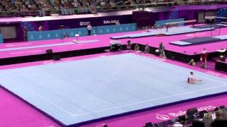 Aliya Mustafina Floor  2015 Baku Qual  13966 [upl. by Nagoh268]