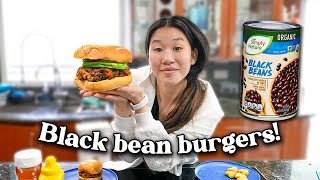 Lets make Black Bean Burgers SO good [upl. by Acinom875]