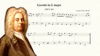 Handel Gavotte in G Major HWV 491 [upl. by Hamon]