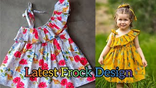 Baby Frock Cutting and StitchingOne StrapOne Shoulder Baby Frock Cutting and Stitching for 1 year [upl. by Aynotel812]