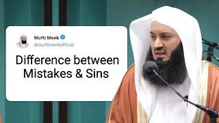 Difference between MISTAKES amp SINS  Mufti Menk [upl. by Roydd]