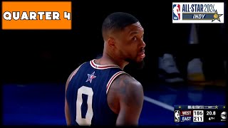 2024 NBA AllStar Game  East vs West  Fourth Quarter Full Highlights [upl. by Dj]