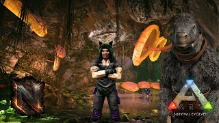 Braving the Swamp Cave w Our New Mega  Road to Ark Survival Ascended The Island Ep10 [upl. by Notsgnal]