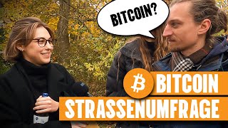 Straßenumfrage Woran denkst du bei Bitcoin [upl. by Ynaoj934]